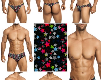 Beach Stars Swimsuits for Men by Vuthy Sim in Thong, Bikini, Brief, Squarecut, Boxer, or Board Shorts - 291