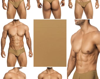 Solid Sable Swimsuits for Men by Vuthy Sim in Thong, Bikini, Brief, Squarecut, Boxer or Board Shorts - 27