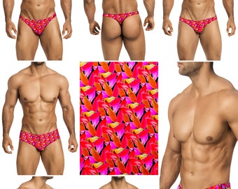 Red & Purple Petals Swimsuits for Men in 7 Styles by Vuthy Sim  - 336