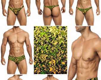 Maillots de bain camouflage Digit pour homme en 7 styles par Vuthy Sim - 339