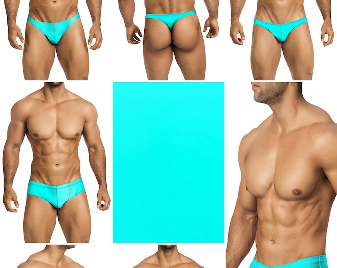 Aquamarine Swimsuits for Men by Vuthy Sim in Thong, Bikini, Brief, Squarecut, Boxer or Board Shorts - 31