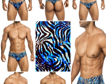 Blue Safari Vuthy Sim Mens Swimsuits in 7 Styles - 269