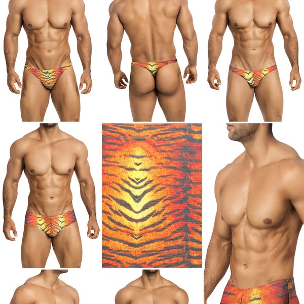 Tiger Mesh Swimsuits for Men in 7 Styles by Vuthy Sim - 373