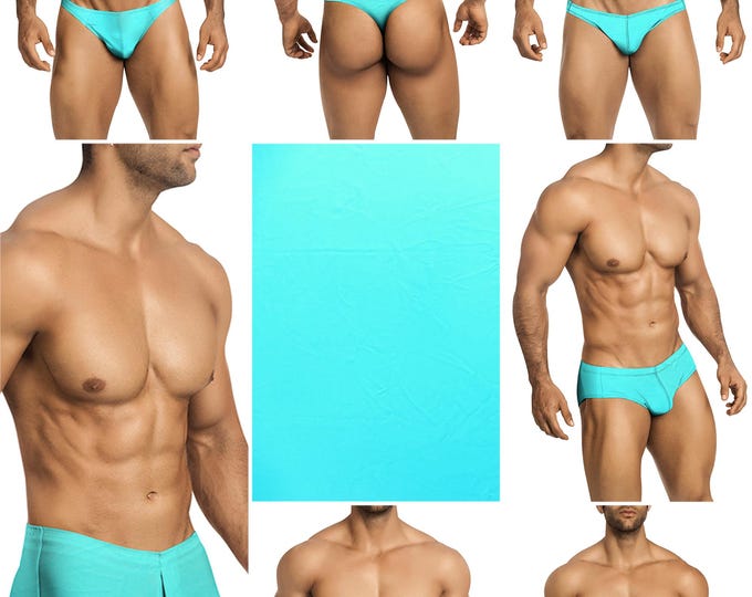 Teal Swimsuits in 7 Styles for Men by Vuthy Sim - 438