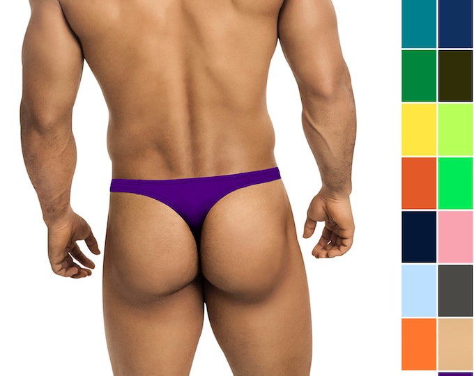 Men's Swim Thong in 34 Solid Colors from Vuthy Sim