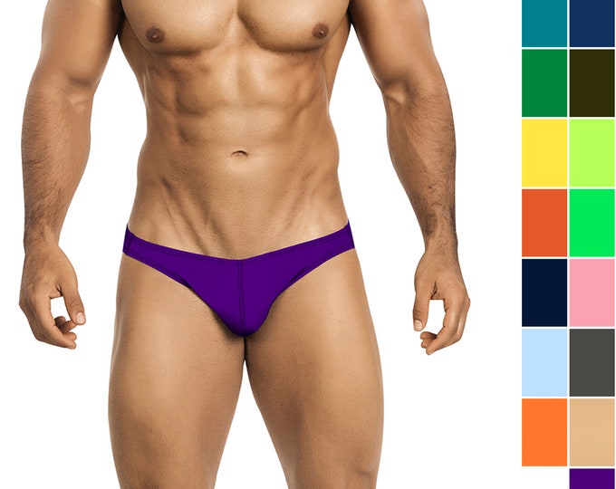 Men's Swim Bikini in 34 Solid Colors from Vuthy Sim