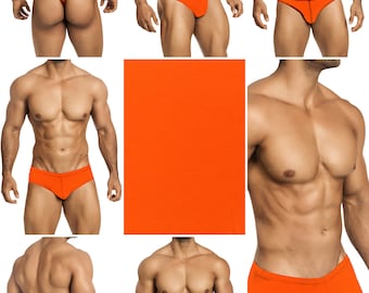 Screaming Neon Orange Bathing Suits from Vuthy Sim in 7 styles - 19