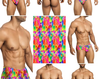 Watercolor Swimsuits in 7 Styles for Men by Vuthy Sim - 465