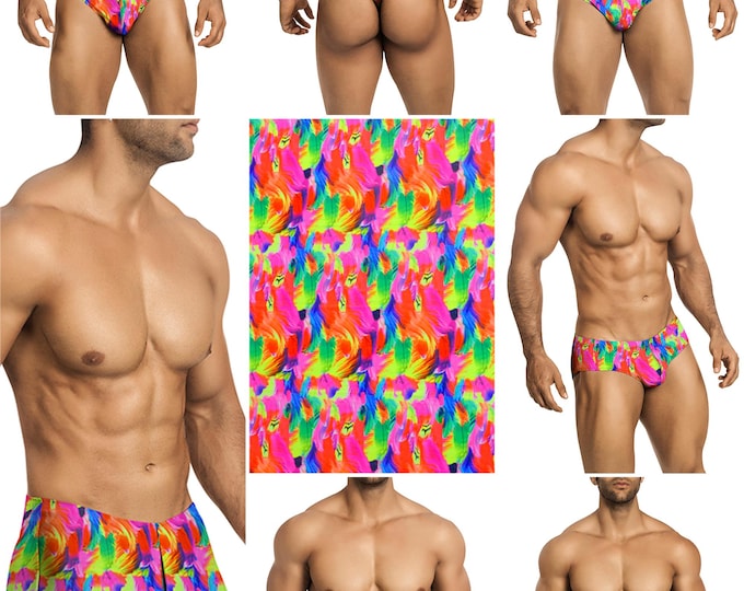 Watercolor Swimsuits in 7 Styles for Men by Vuthy Sim - 465