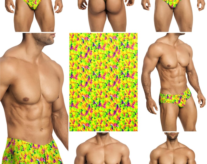 Lime Time Swimsuits in 7 Styles for Men by Vuthy Sim - 448