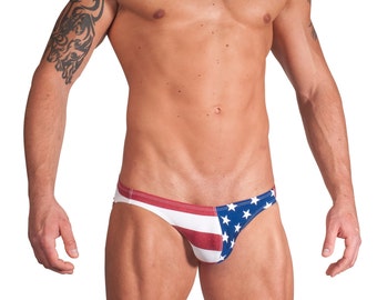 American Flag Swim Bikini by Vuthy Sim     207-2