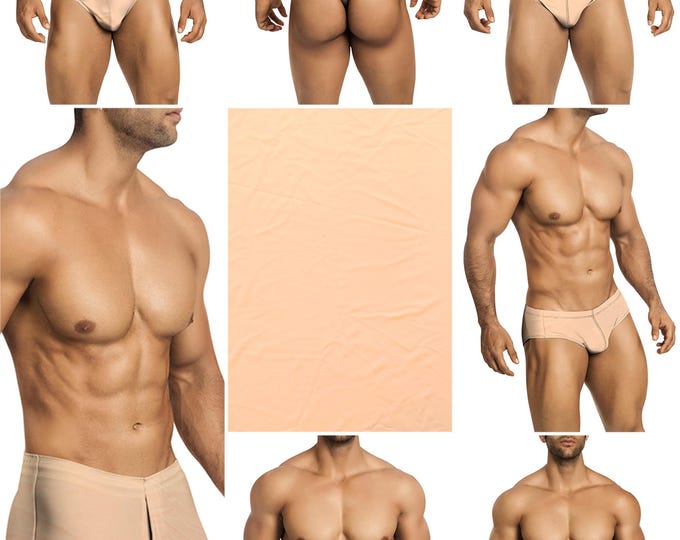 Peach Swimsuits in 7 Styles for Men by Vuthy Sim - 477