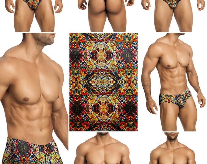 Fall Kaleidoscope Swimsuits in 7 Styles for Men by Vuthy Sim - 453