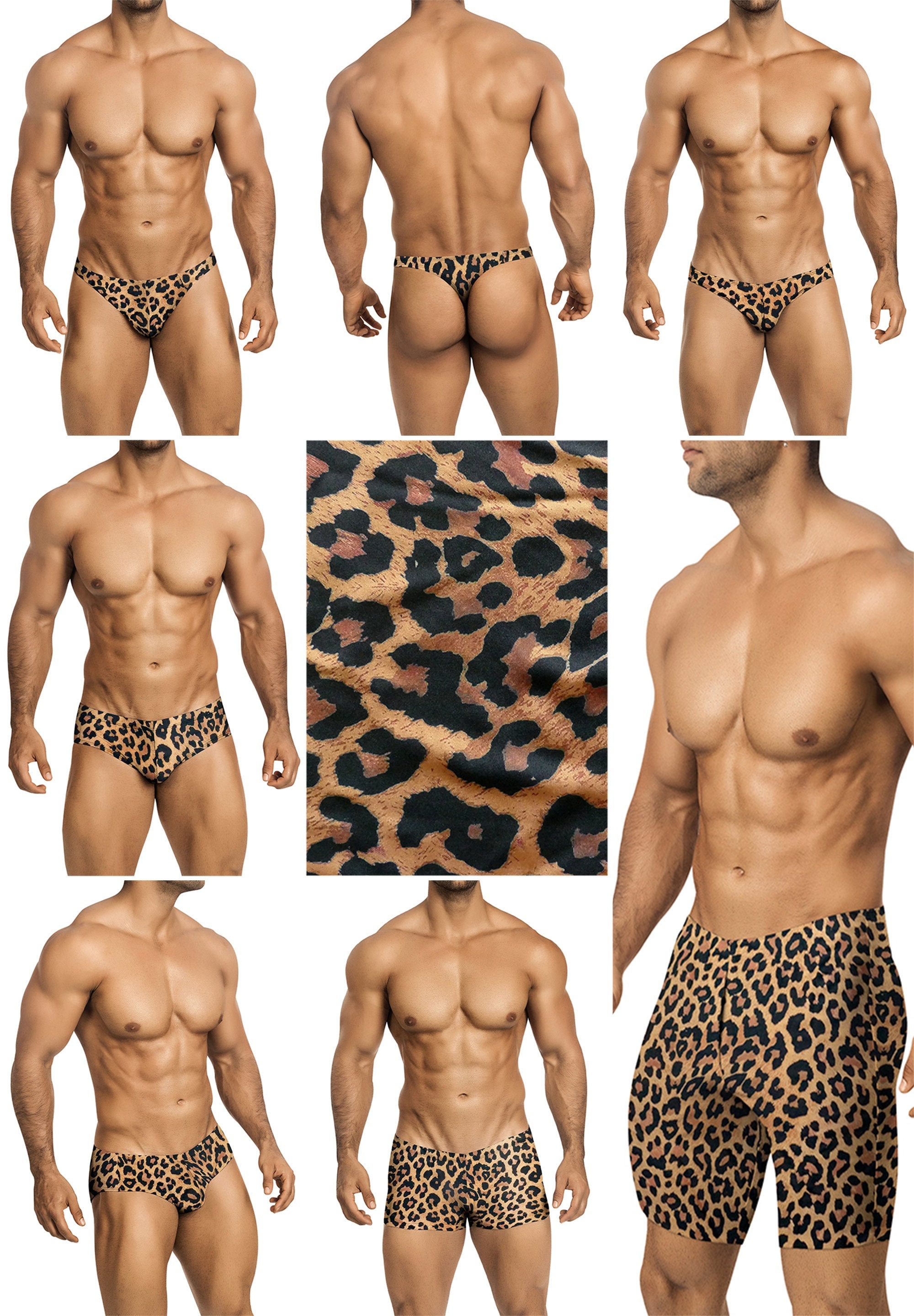 8-BIT POP LEOPARD - Swim Brief