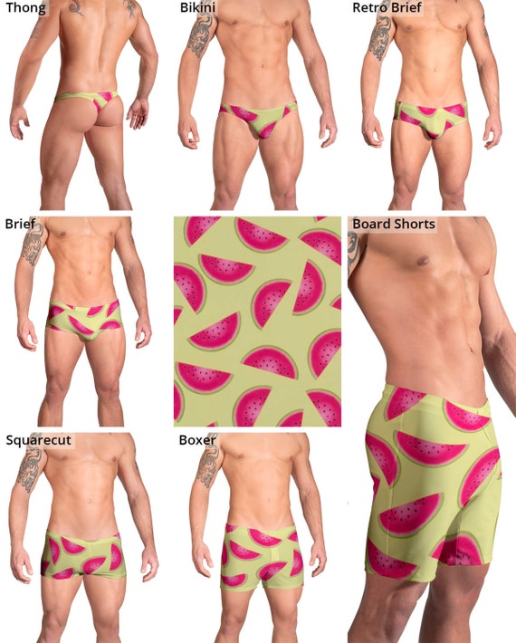 watermelon bathing suit mens