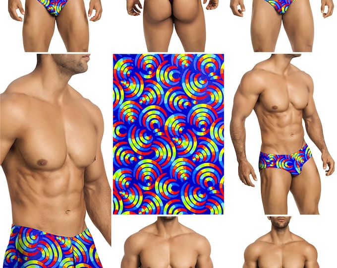 Sonic Blue Swimsuits in 7 Styles for Men by Vuthy Sim - 462