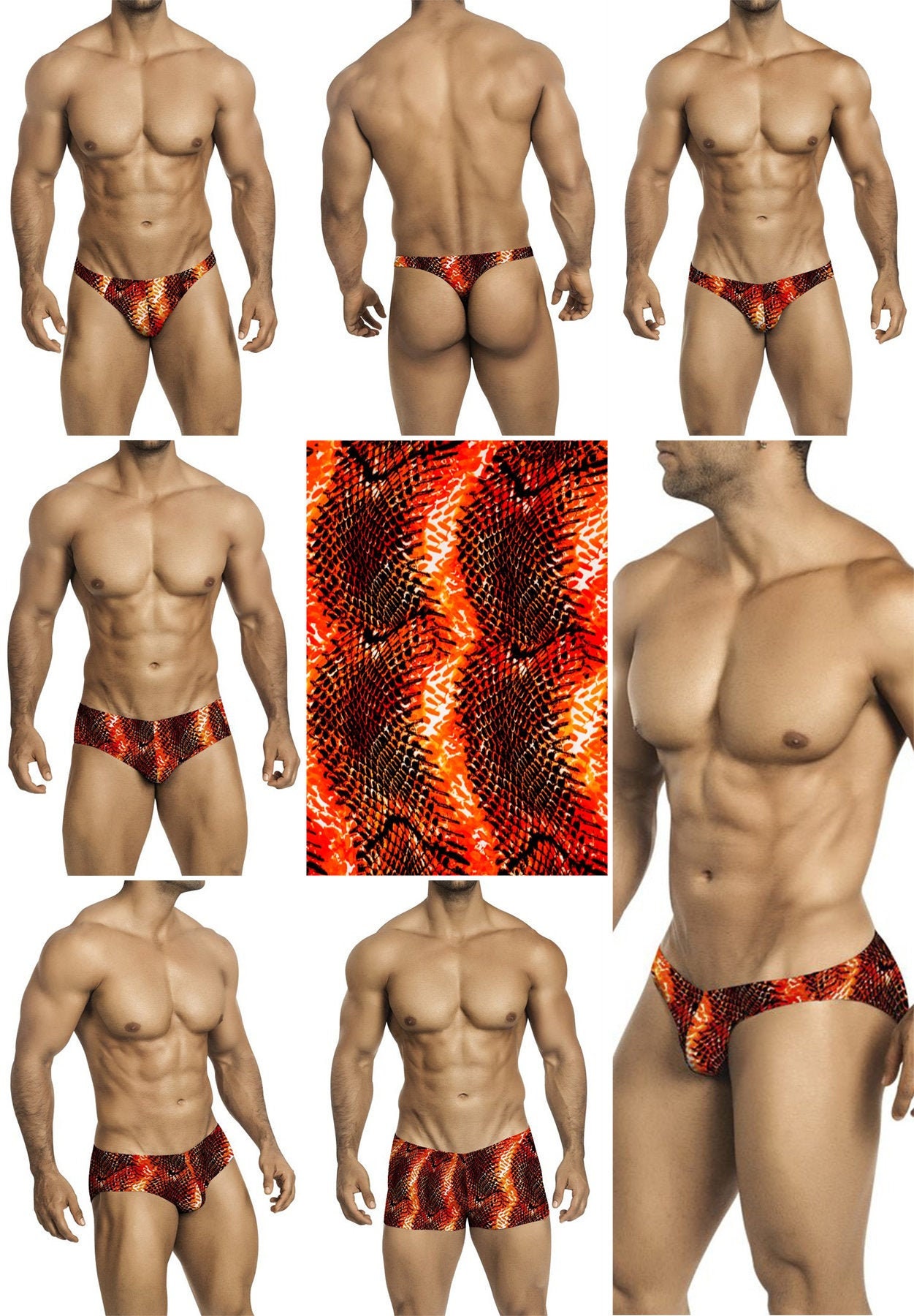 Men's Swim Thong in 32 Solid Colors From Vuthy Sim 