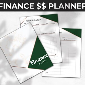 Ultimate Finance Planner | Budget, Expense & Savings Tracker | Printable Money Organizer | Instant Download