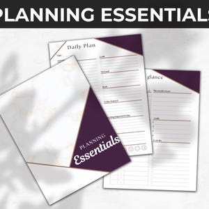 Ultimate Printable Planner | Daily, Weekly, Monthly & Yearly Planner | Productivity Organizer | Instant Download