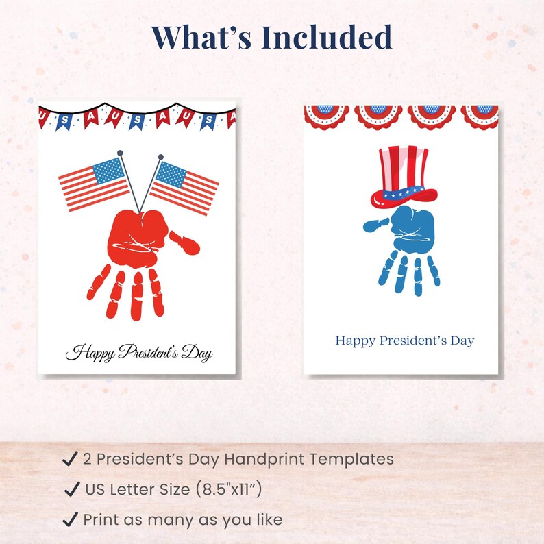 Presidents Day Handprint Art | Patriotic Kids Craft (digital Download ...