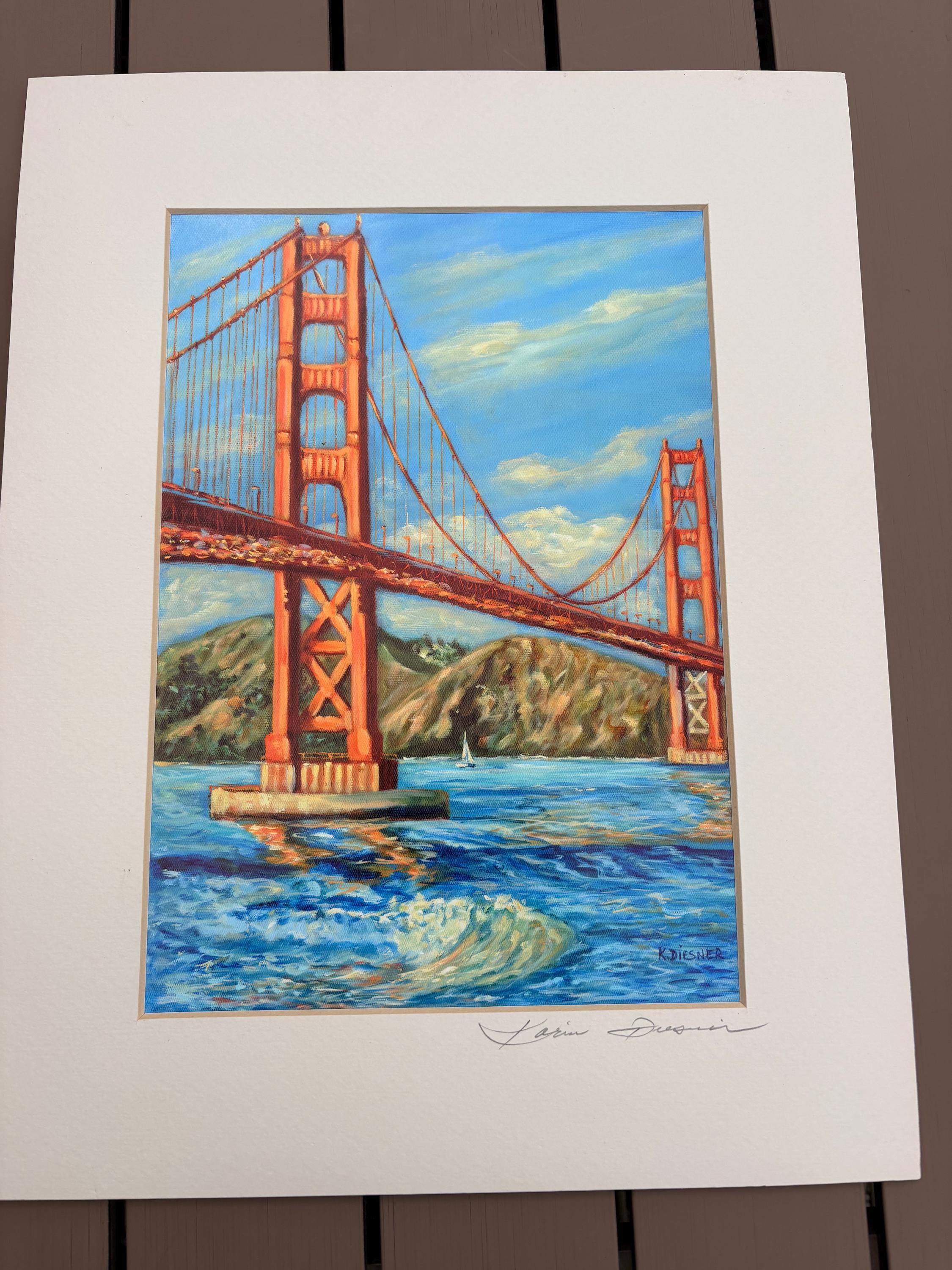 Original Golden Gate Bridge Painting - Etsy