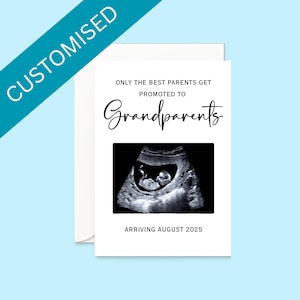 Personalised Baby Announcement Card | Custom Pregnancy Announcement Card | Pregnancy Reveal Card Card | New Baby Card | Baby ultrasound scan