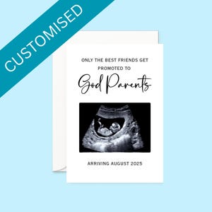 Personalised Baby Announcement Card | Custom Pregnancy Announcement Card | Pregnancy Reveal Card Card | New Baby Card | Baby ultrasound scan