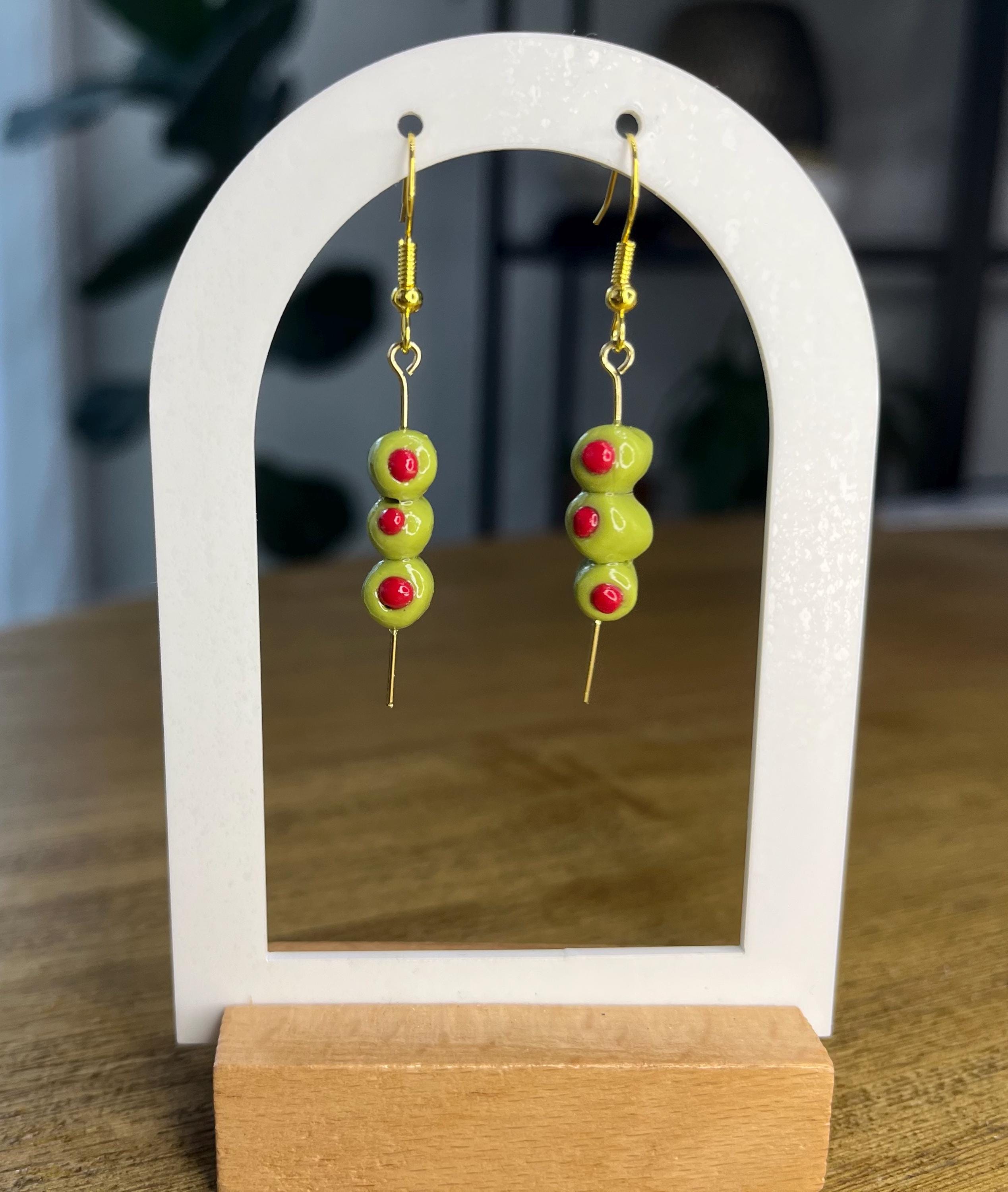 R.ALAGAN/OLIVE EARRINGS