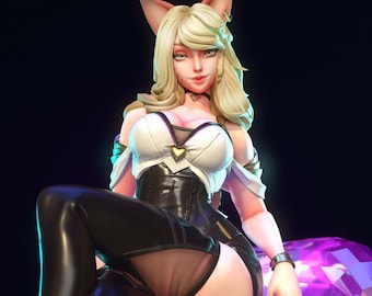 Ahri KDA - League of Legends - Fichier 3D STL modèle de haute qualité pour imprimante en résine, impression 3D, diorama anime