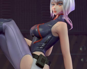 Lucyna Kushinada - Cyberpunk Edgerunners - Archivo 3D STL Modelo de alta calidad para impresora de resina Figura Impresión 3D Anime Diorama