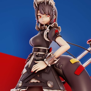 Ellen Joe - Zenless Zone Zero - 3D STL File High Quality Model for Resin Printer Figure 3D Printing Anime Diorama