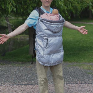 Waterproof Babywearing Cover | 3-Season Baby Carrier Jacket for Moms & Dads | Windproof, Universal Fit