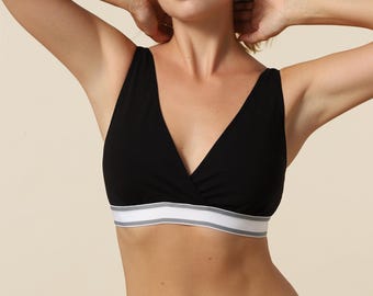 Cotton Nursing Maternity Bra | Beige / Gray / Black