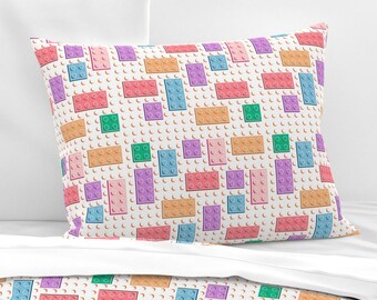 Ladrillos de juguete_1 - Patrón sin costuras, archivo digital