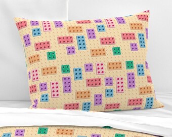 Ladrillos de juguete_2 - Patrón sin costuras, archivo digital