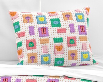 Toy Bricks - Animals, Seamless Pattern, Digital File