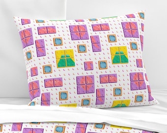 Ladrillos de juguete - Dinosaurio 2, patrón sin costuras, patrón digital