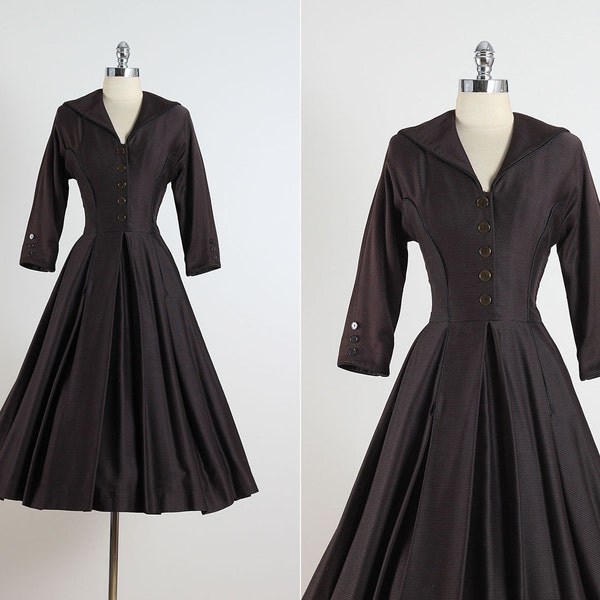 Splendid Day . vintage 1950s dress . vintage dress . 5384