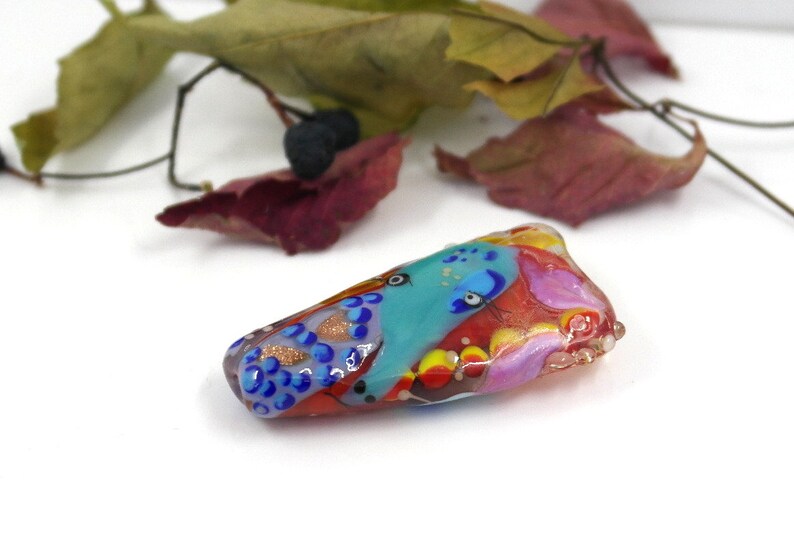Lampork glass beads with Giraffe artisan focal unique beads focal Handmade lampwork glass bead giraffe pendant safari wild Murano bead