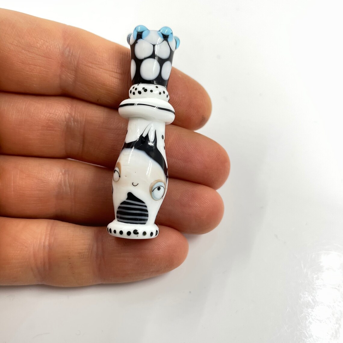 Chess Pieces Bead Chess Bead Checkmate Lampwork Glass Etsy