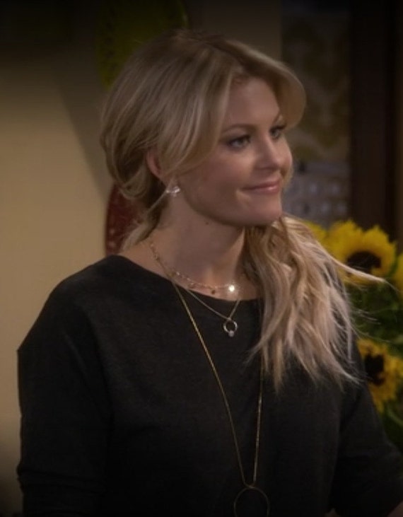fuller house dj tanner gold disc necklace candace cameron etsy