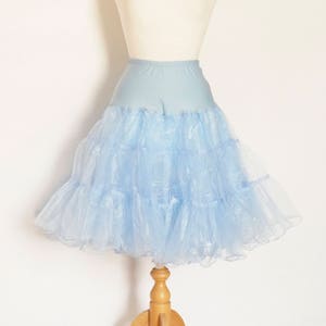 Pale Blue Prom Petticoat - Double Layer Full Volume Fifties Style - Stiff Underskirt - Prom - Bridesmaid - Crinoline