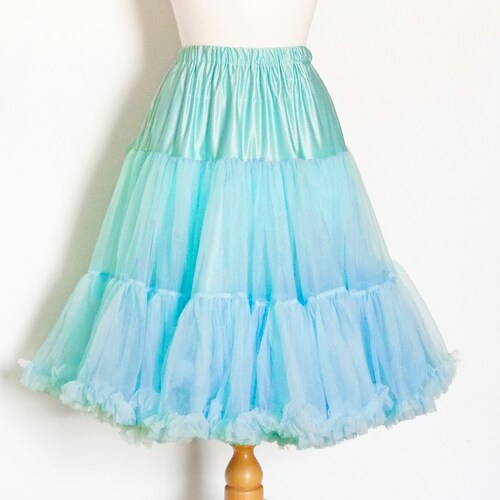 Navy Blue Swing Petticoat Soft Tulle Two Layer Fifties Etsy