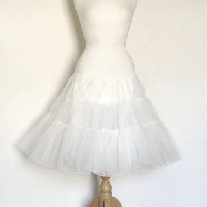 White Prom Petticoat - Double Layer Full Fifties Style - Underskirt - Prom - Full Petticoat - Bride