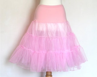 Pale Pink Prom Petticoat - Double Layer Full Fifties Style - Underskirt - Prom - Full Petticoat - Bridesmaid