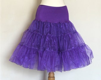 Purple Prom Petticoat - Small Size ONLY - Double Layer Full Fifties Style - Underskirt - Prom - Full Petticoat - Party