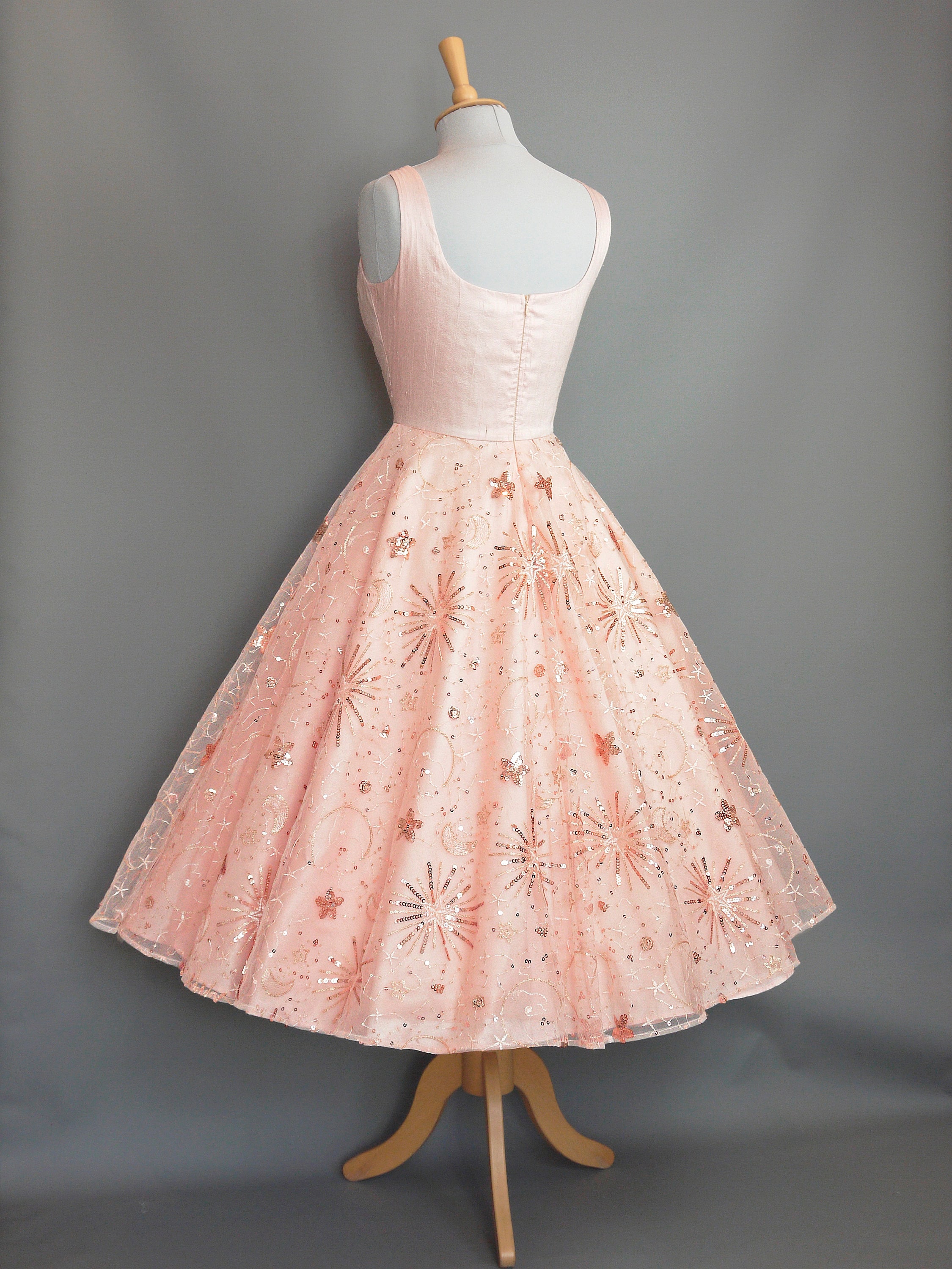 Ameri Vintage TULLE DOCKING DRESS ベージュ M Ameri VINTAGE TULLE DOCKING DRESS