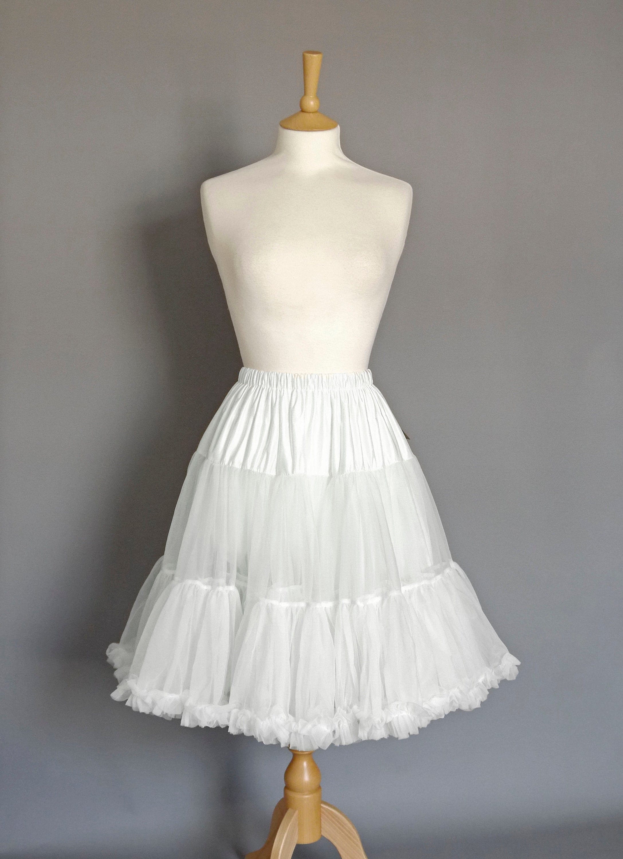 Petticoat for Skirts (White) - Knee-Length – Fresh Hot Flavors