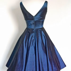 Emerald Green Taffeta 50s Sweetheart Swing Dress Made by Dig for ...