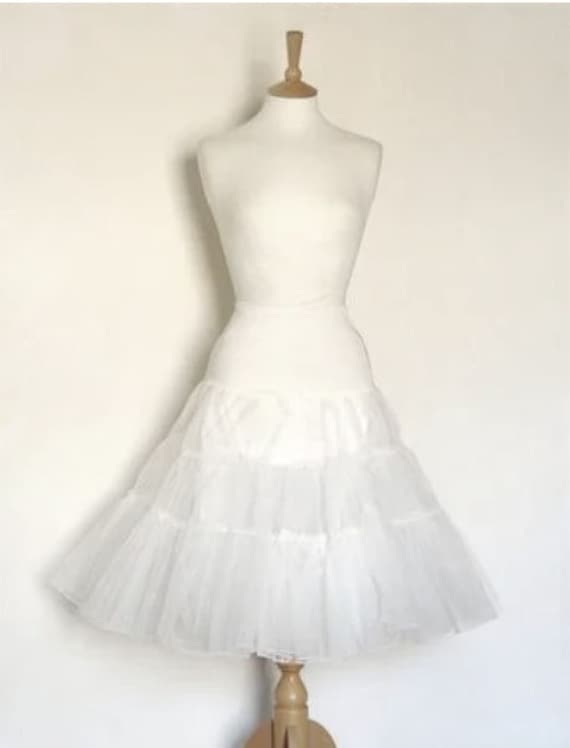 white full length underskirt